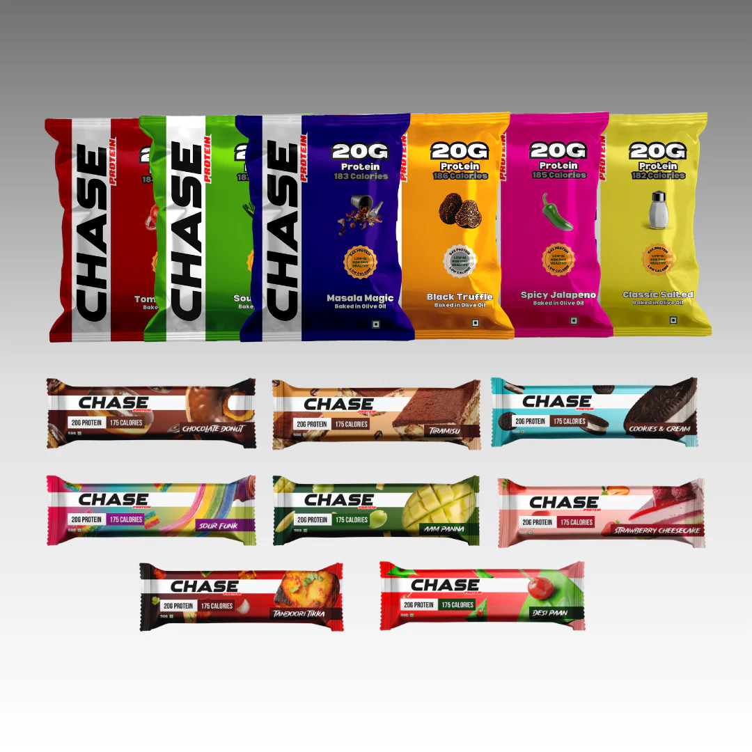 Assorted Protein Snack Combo (Protein Puffs + Protein Bars)