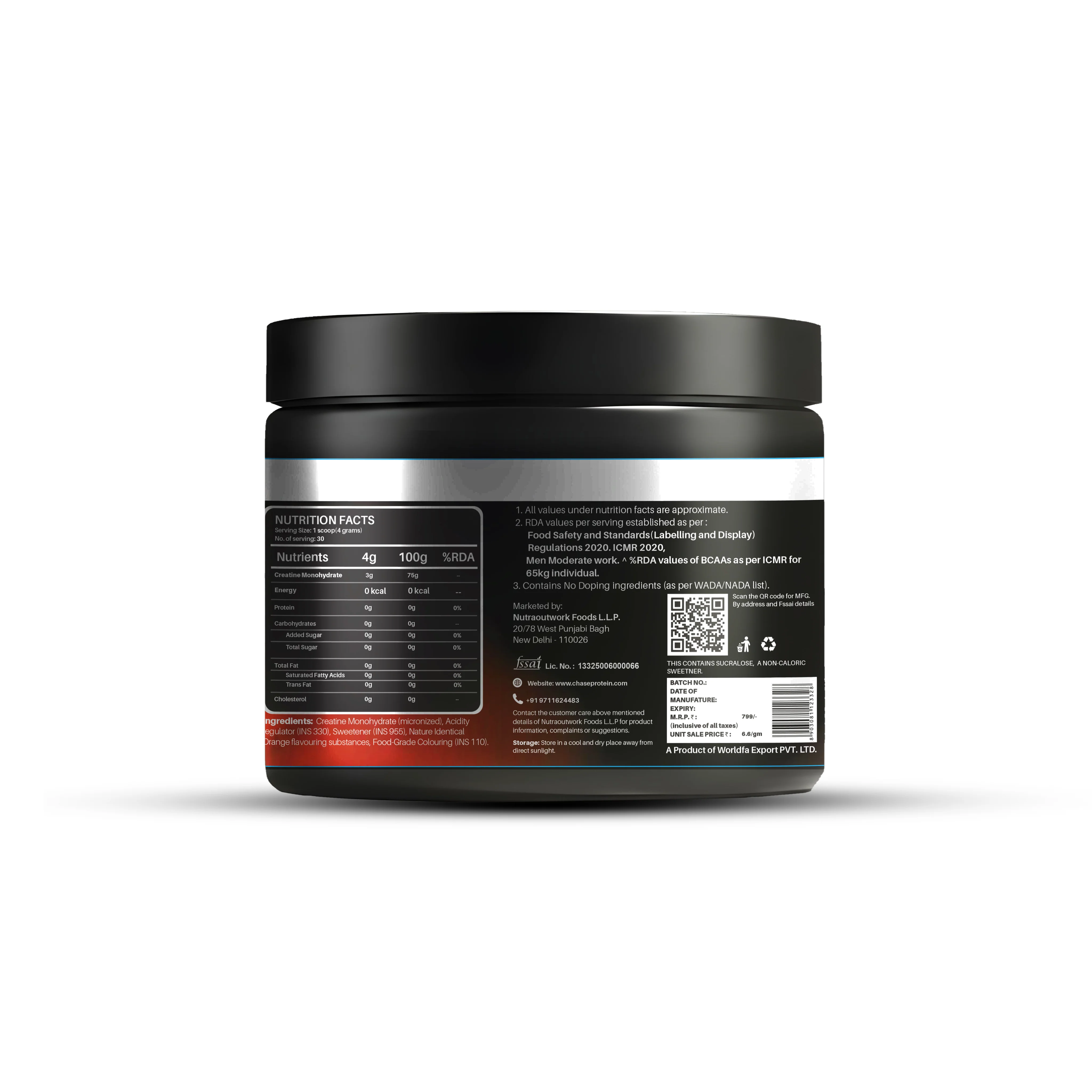 Orange Popsicle Creatine Monohydrate Powder - Image 3