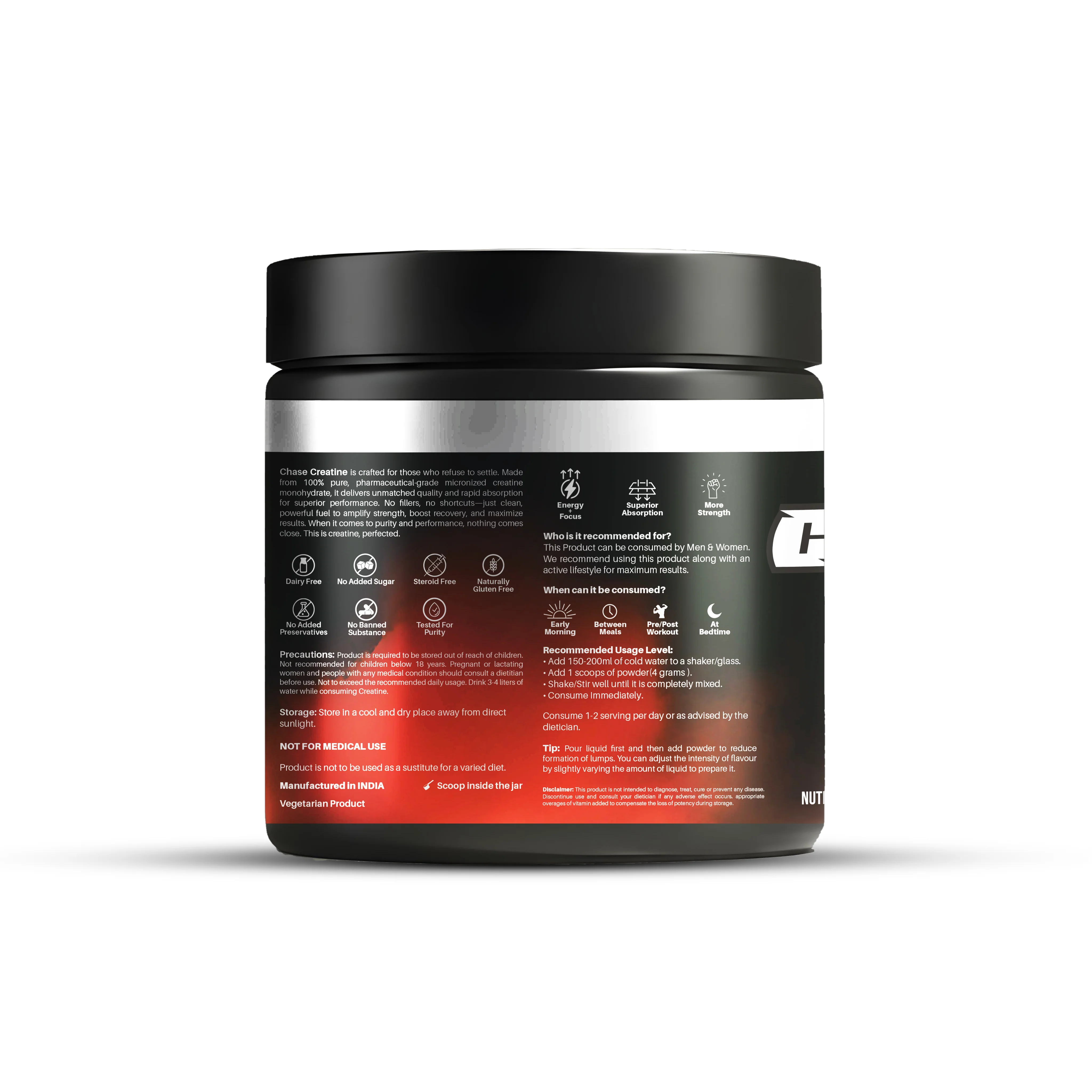 Orange Popsicle Creatine Monohydrate Powder - Image 3