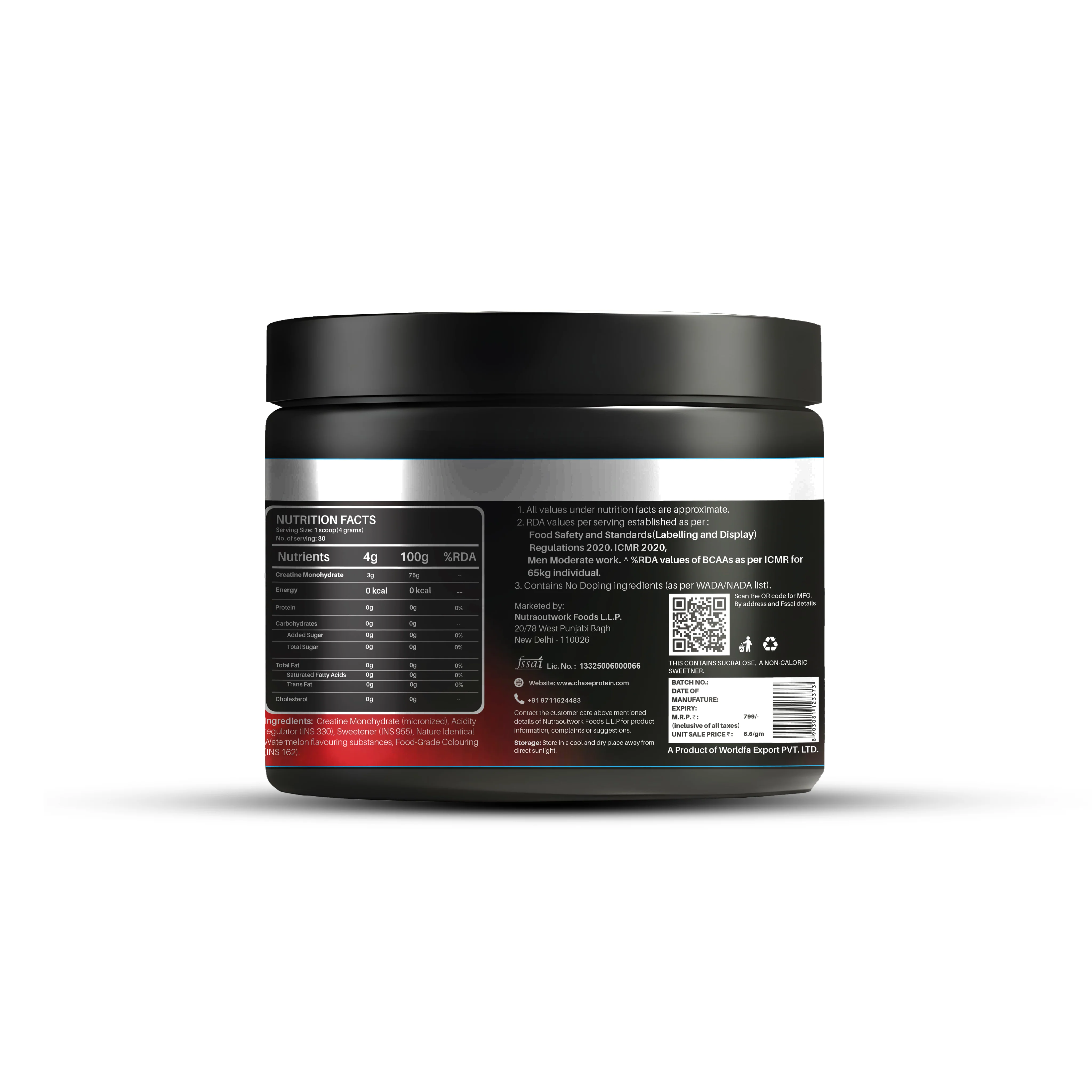 Watermelon Candy Creatine Monohydrate Powder - Image 3