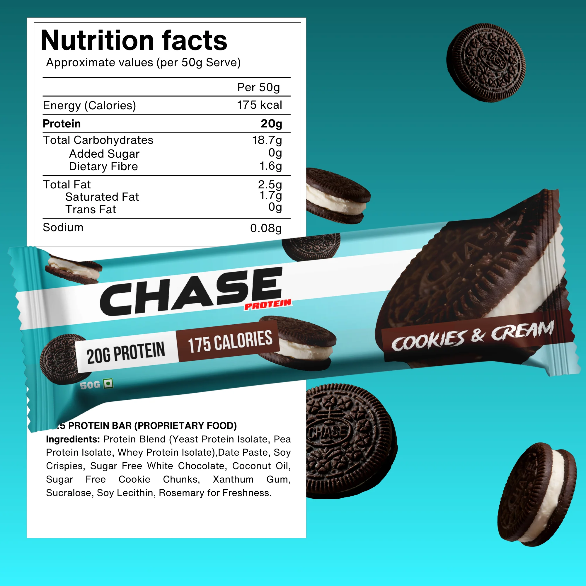 Cookies & Cream 20g Protein Bars - Image 5